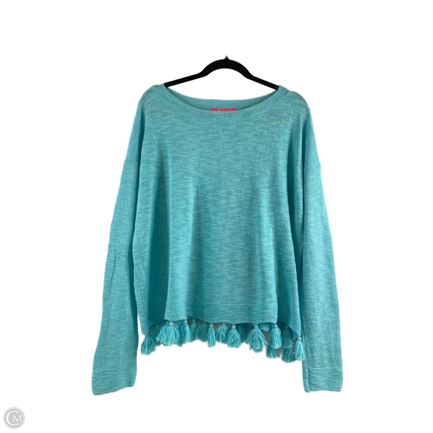 Sweater Designer By Lilly Pulitzer In Aqua, Size: Xl