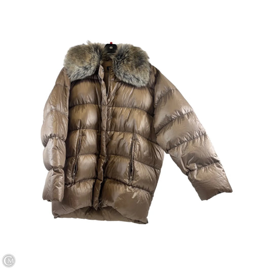 Coat Puffer & Quilted By Lauren By Ralph Lauren In Brown, Size: Xl