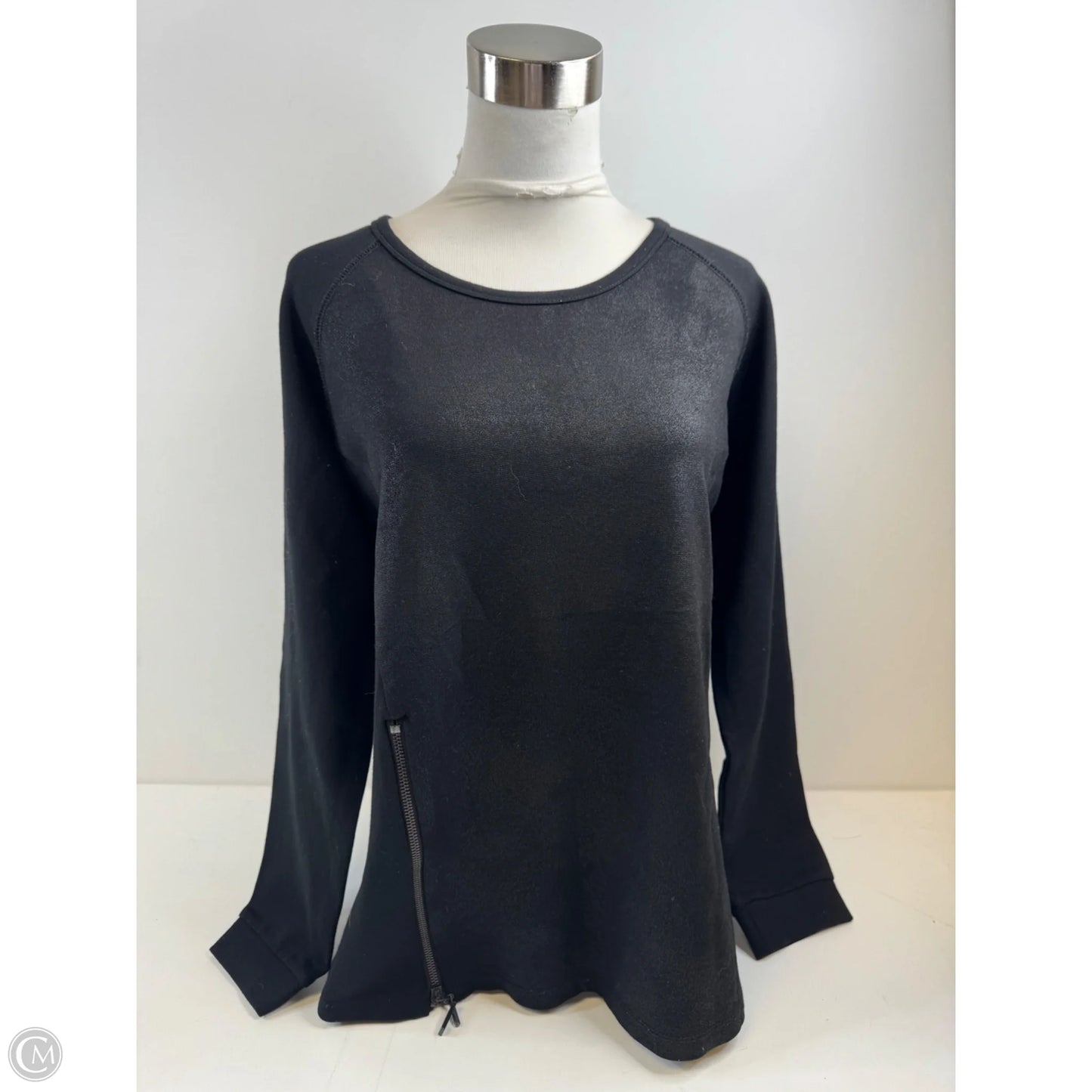 Top Long Sleeve By Yest In Black, Size: M