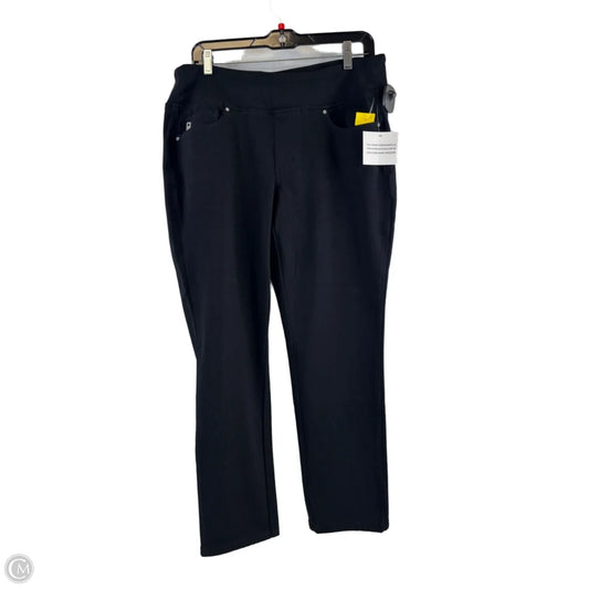 Jeans Straight By Clothes Mentor In Black Denim, Size: 14p