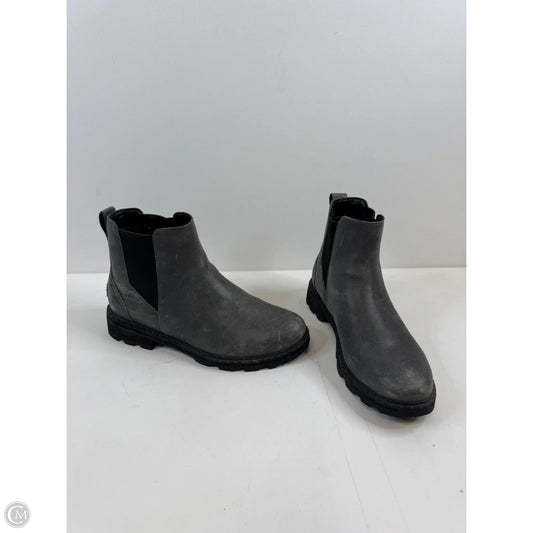 Boots Ankle Heels By Sorel In Grey, Size: 11