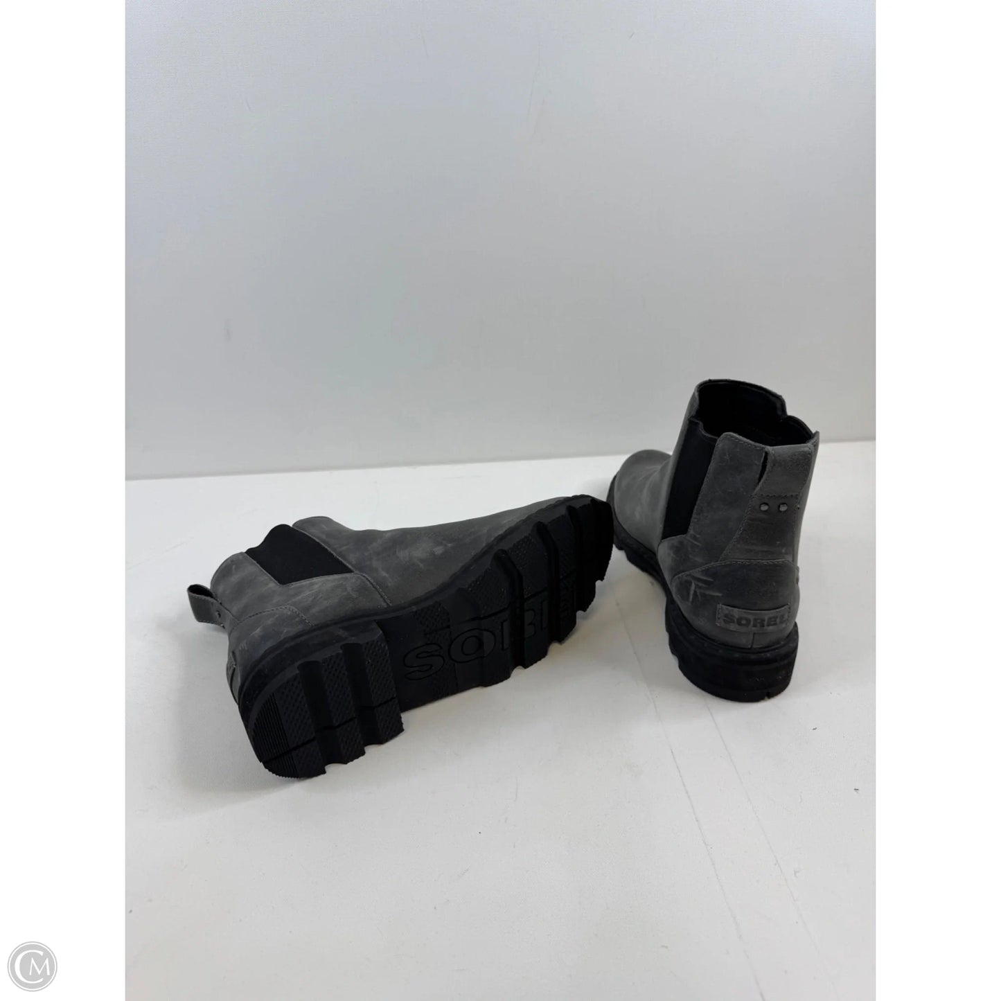 Boots Ankle Heels By Sorel In Grey, Size: 11