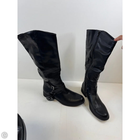 Boots Mid-calf Heels By Style And Company In Black, Size: 11