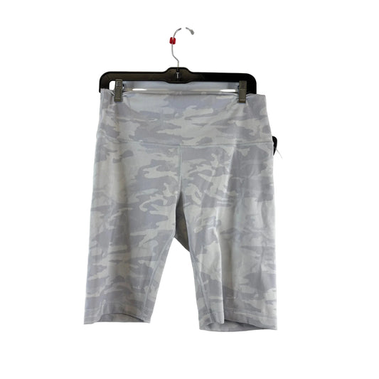 Athletic Shorts By Lululemon In Grey & White, Size: 12