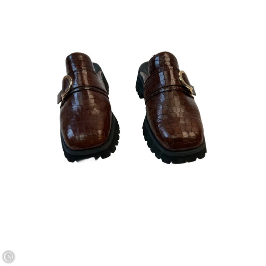 Shoes Heels Block By Clarks In Black & Brown, Size: 9