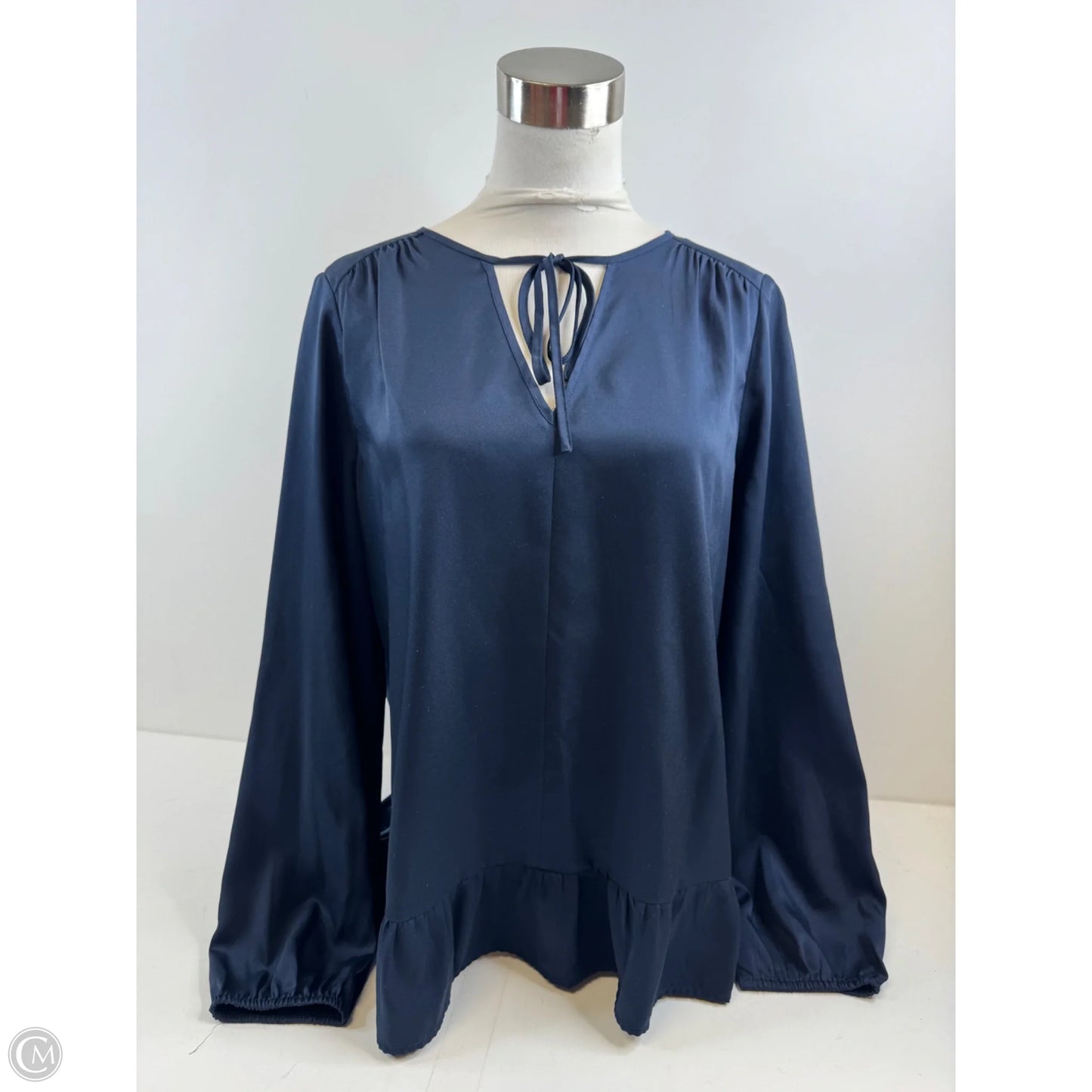 Top Long Sleeve By Loft In Navy, Size: L
