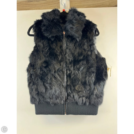 Vest Faux Fur & Sherpa By Luii In Black, Size: M
