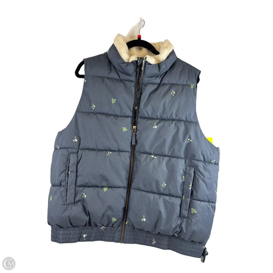 Vest Puffer & Quilted By Universal Thread In Grey & White, Size: Xl