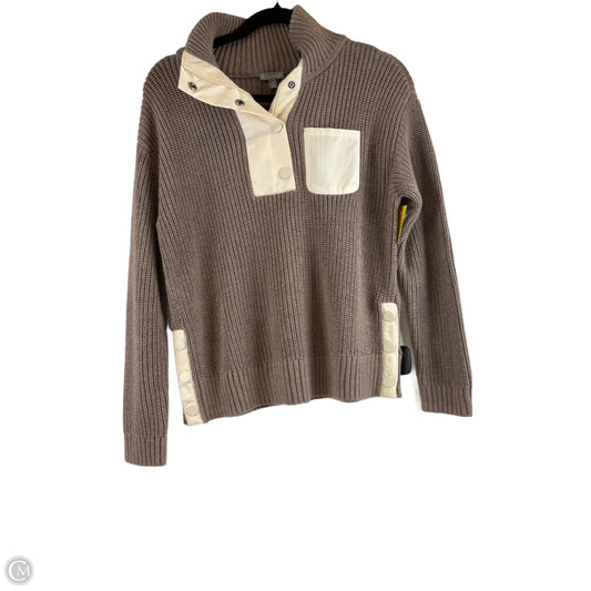 Sweater By Talbots In Brown & Cream, Size: Sp
