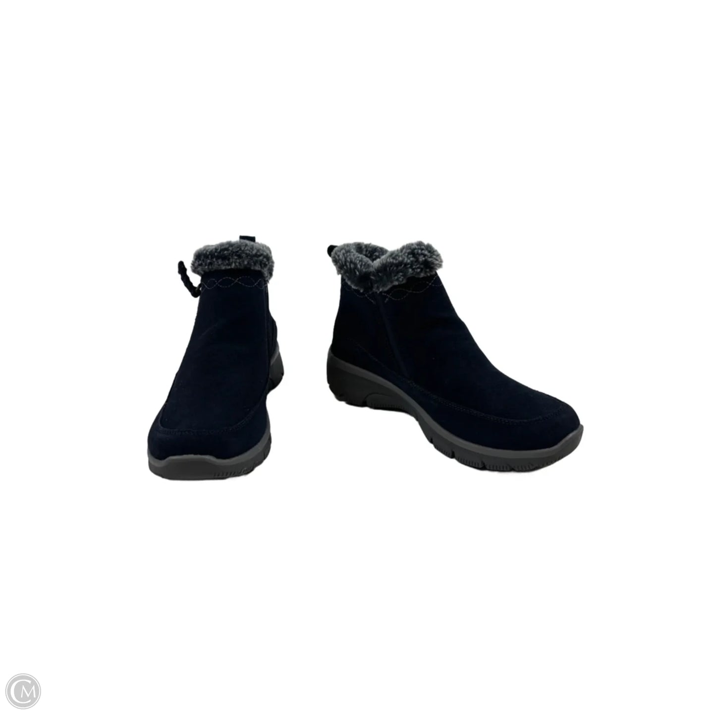 Boots Ankle Flats By Skechers In Navy, Size: 7.5