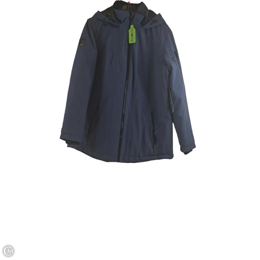 Coat Puffer & Quilted By Free Country In Purple, Size: L