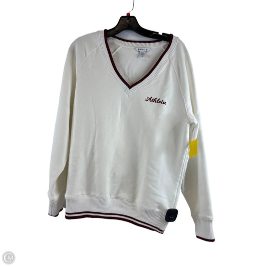 Sweatshirt Crewneck By Athleta In White, Size: Xs