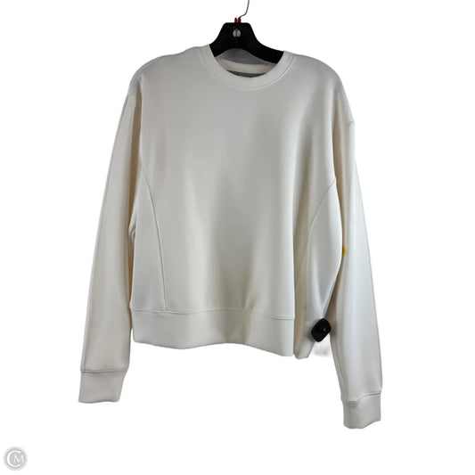 Sweatshirt Crewneck By Peloton In Cream, Size: S