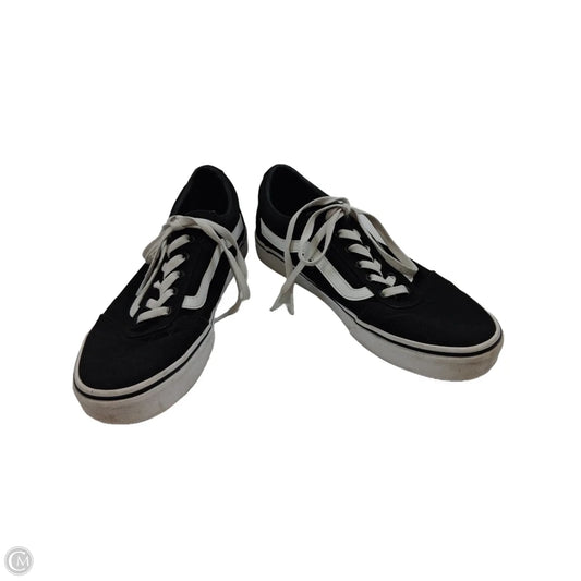 Shoes Sneakers By Vans In Black & White, Size: 10