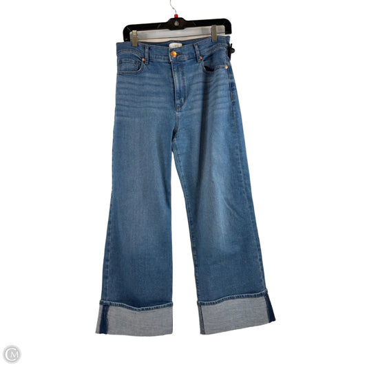 Jeans Wide Leg By Loft In Blue Denim, Size: 4