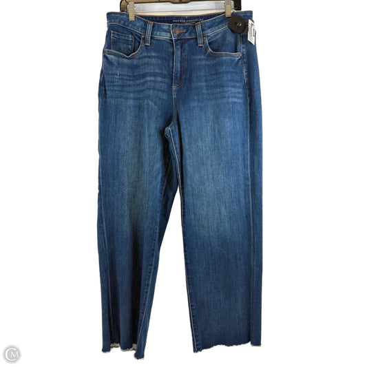 Jeans Straight By Chicos In Blue Denim, Size: 12p