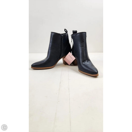 Boots Ankle Heels By Serra In Navy, Size: 7