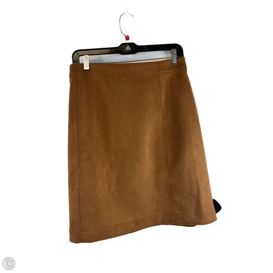 Skirt Mini & Short By Ann Taylor In Tan, Size: 12