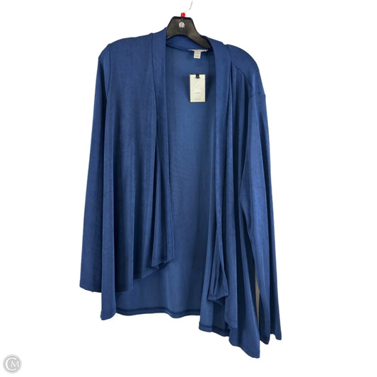 Cardigan By Dana Buchman In Navy, Size: Xxl