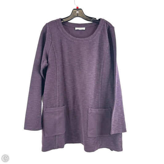 Top Long Sleeve By Pure Jill In Purple, Size: L
