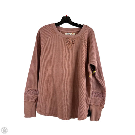 Top Long Sleeve By C And C In Orange, Size: Xl