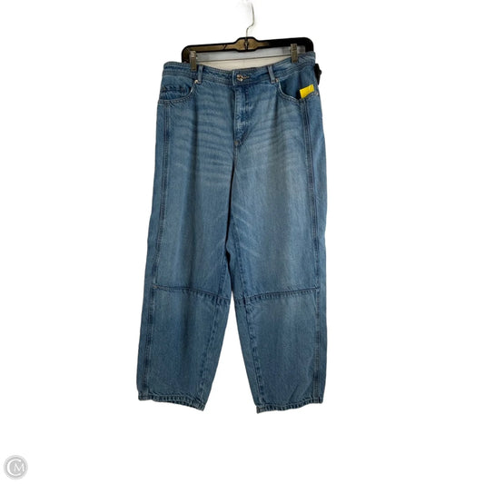 Jeans Straight By Loft In Blue Denim, Size: 12