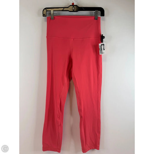 Athletic Leggings By Lululemon In Orange, Size: 6