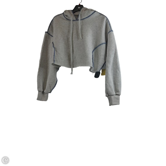 Sweatshirt Hoodie By As Revival In Blue & Grey, Size: S