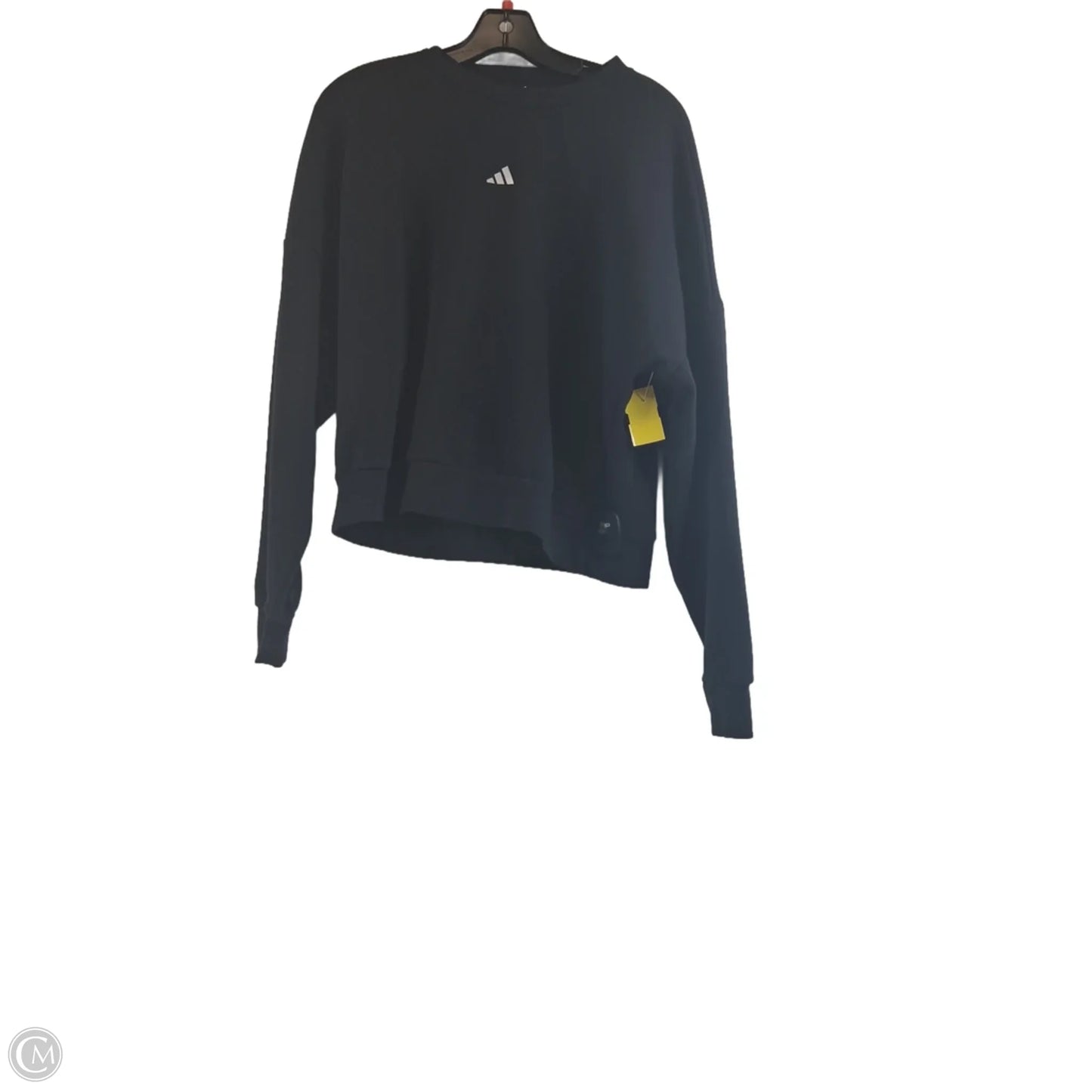 Sweatshirt Crewneck By Adidas In Black & White, Size: S
