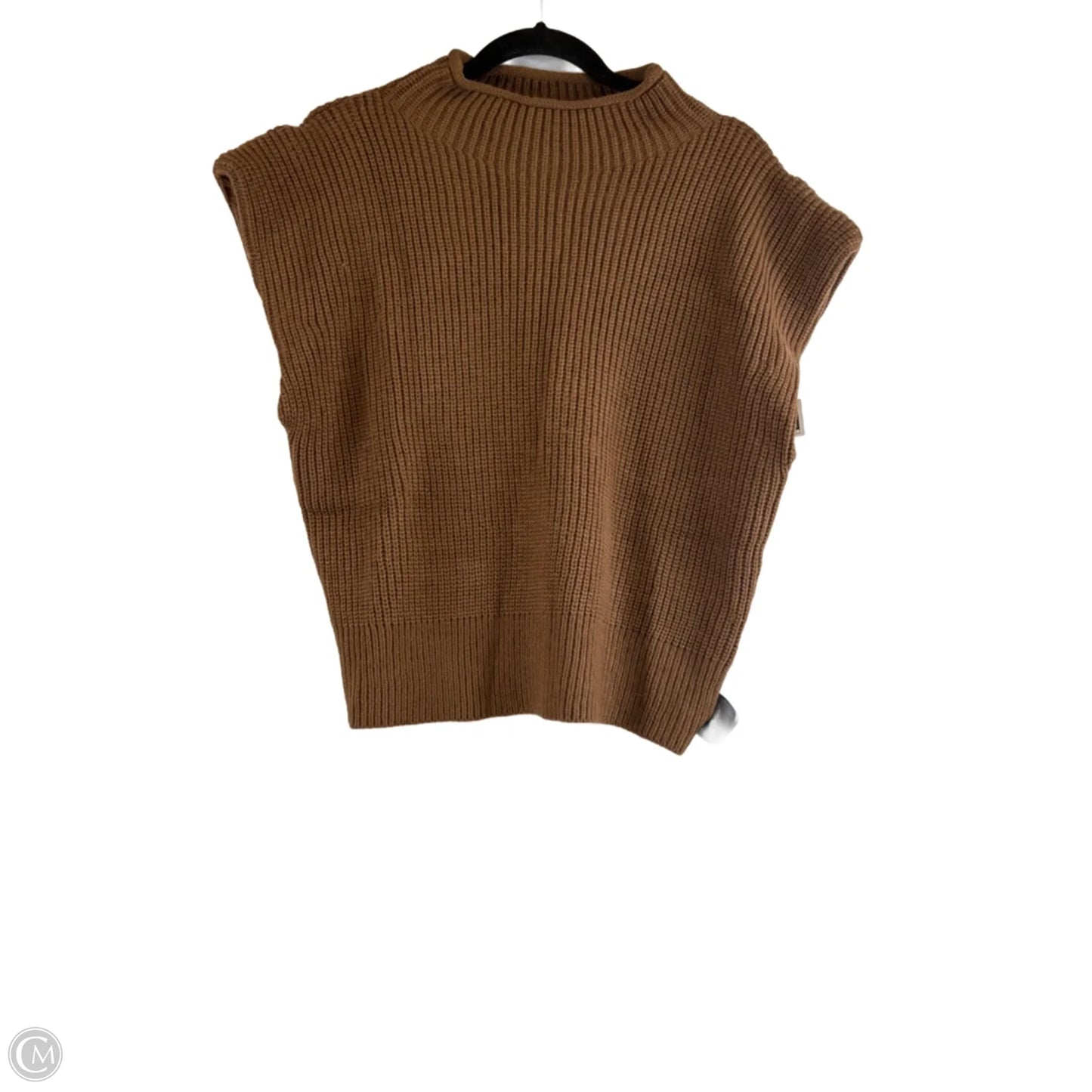 Sweater Short Sleeve By En Saison In Brown, Size: M