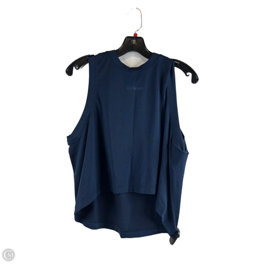 Athletic Tank Top By Lululemon In Navy, Size: 8