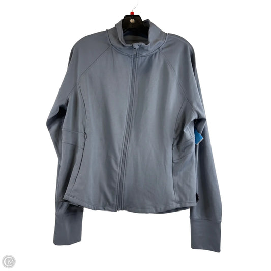 Athletic Jacket By Jockey In Blue, Size: Xl