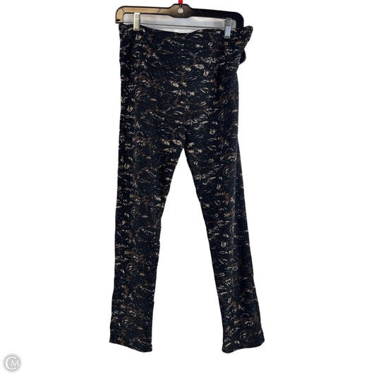 Athletic Leggings By Coco And Carmen In Black & Tan, Size: L