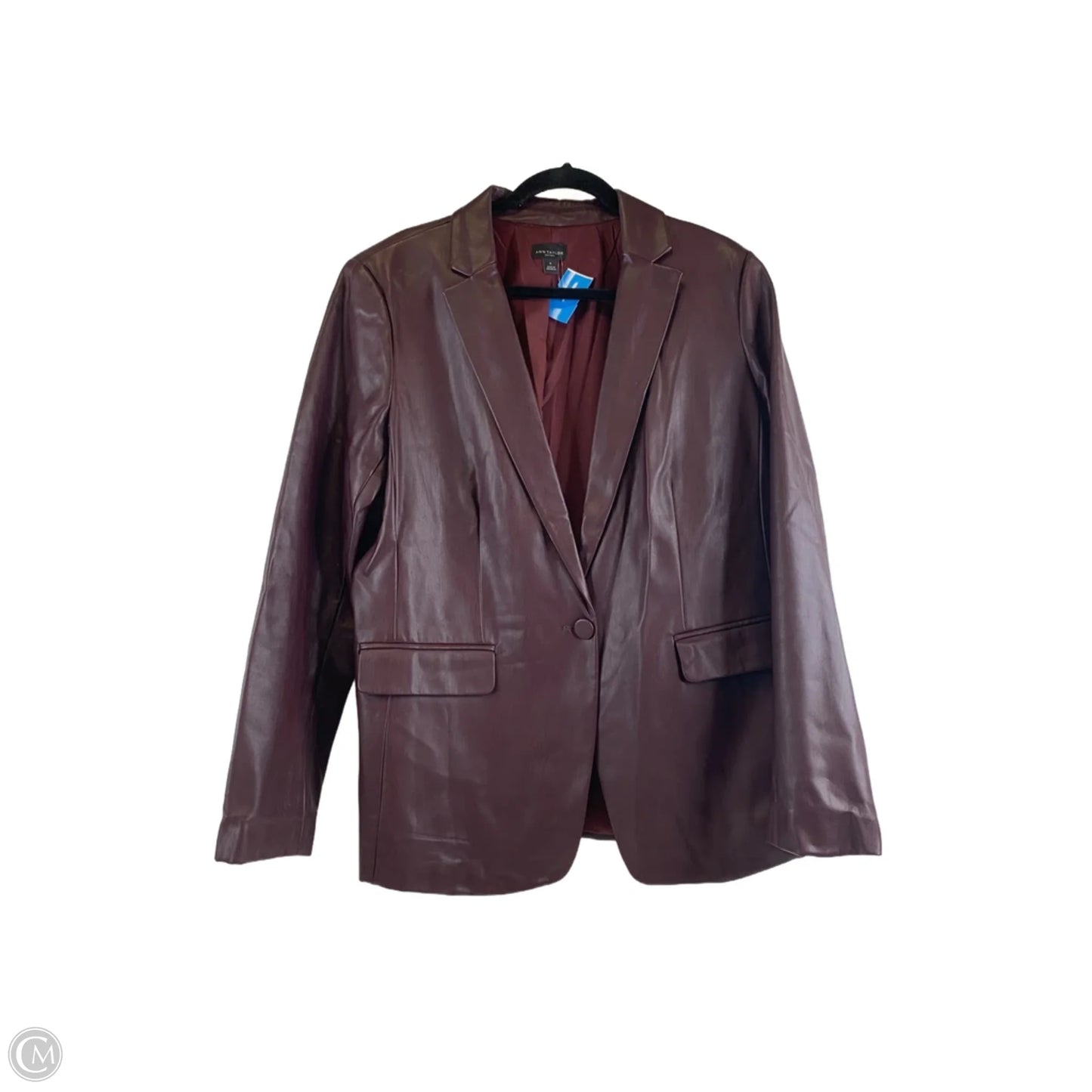 Blazer By Ann Taylor In Maroon, Size: Xl