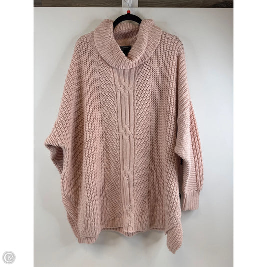 Sweater By Lands End In Pink, Size: 3x