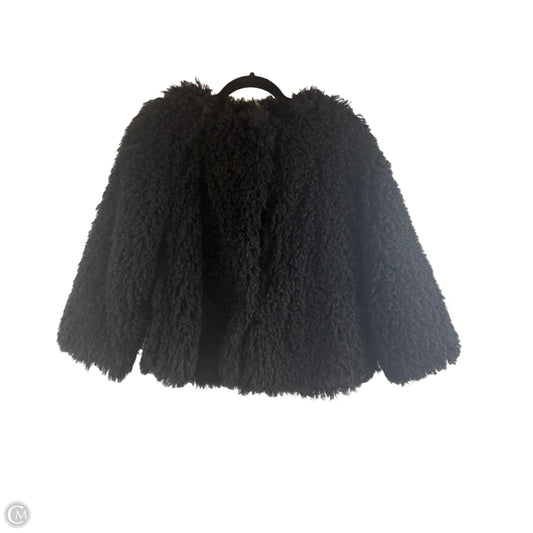Jacket Faux Fur & Sherpa By Melissa Paige In Black, Size: S