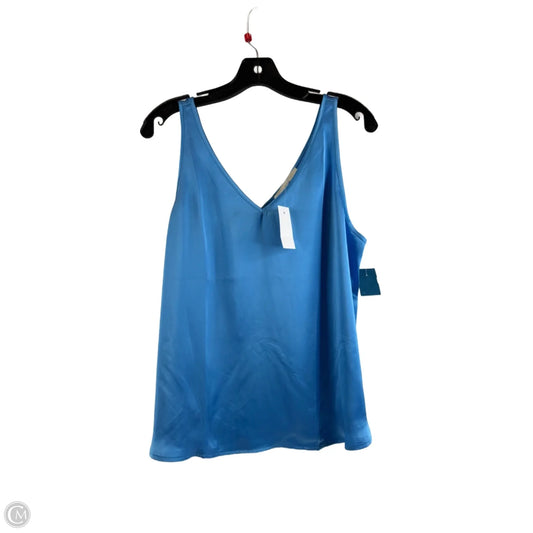 Top Sleeveless By Loft In Blue, Size: M