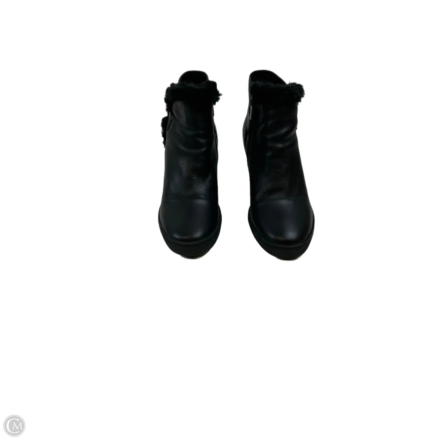 Boots Ankle Heels By Aqua In Black, Size: 10