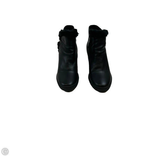 Boots Ankle Heels By Aqua In Black, Size: 10