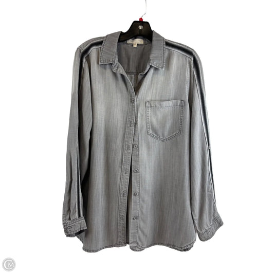 Top Long Sleeve By Clothes Mentor In Grey, Size: S