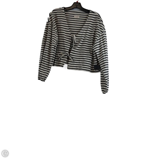 Cardigan By Clothes Mentor In Striped Pattern, Size: M