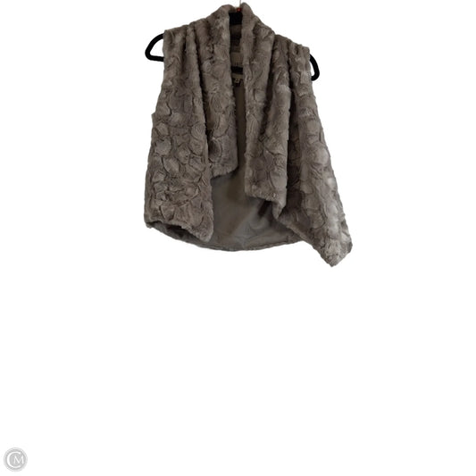 Vest Faux Fur & Sherpa By Jack In Taupe, Size: S