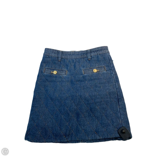 Skirt Mini & Short By Ann Taylor In Blue Denim, Size: 2p