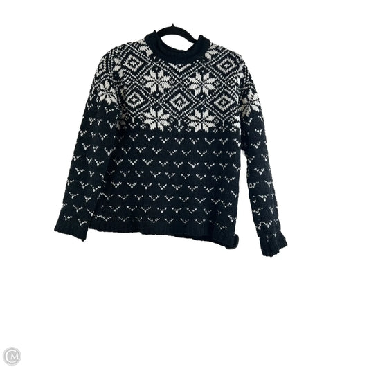 Sweater By Sml In Black & White, Size: S