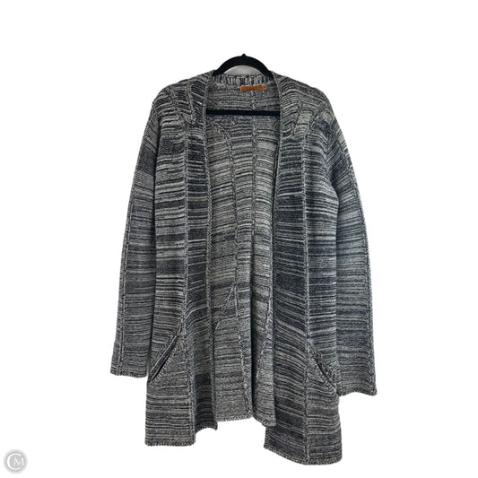Sweater Cardigan By Belldini In Black & White, Size: M