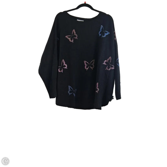 Sweater By Clothes Mentor In Black & Pink, Size: 2x