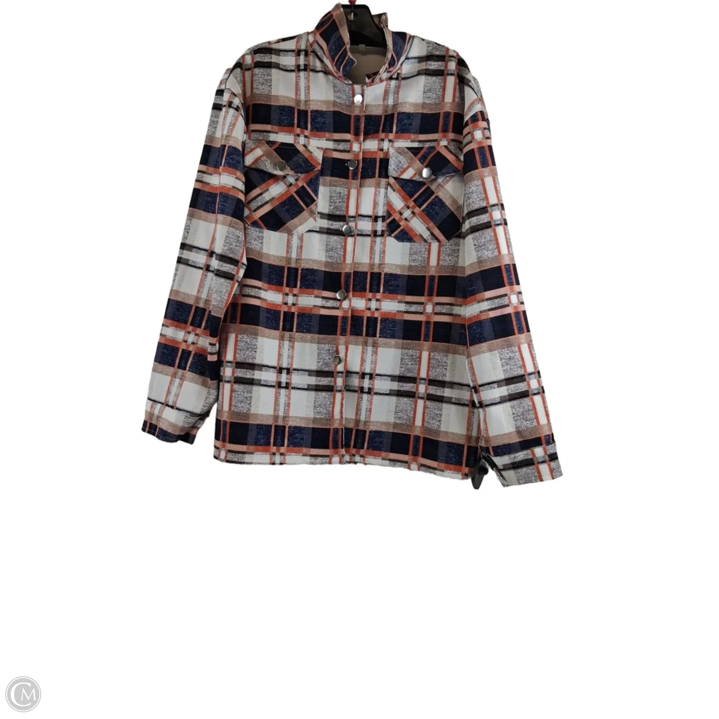 Top Long Sleeve By Clothes Mentor In Blue & Brown, Size: Xl