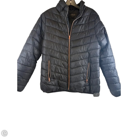 Jacket Puffer & Quilted By Cherokee In Black, Size: L
