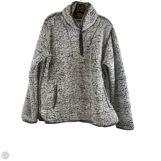 Jacket Faux Fur & Sherpa By Thread And Supply In Grey, Size: L