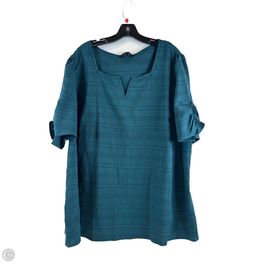 Top Short Sleeve By Bloomchic In Green, Size: 3x